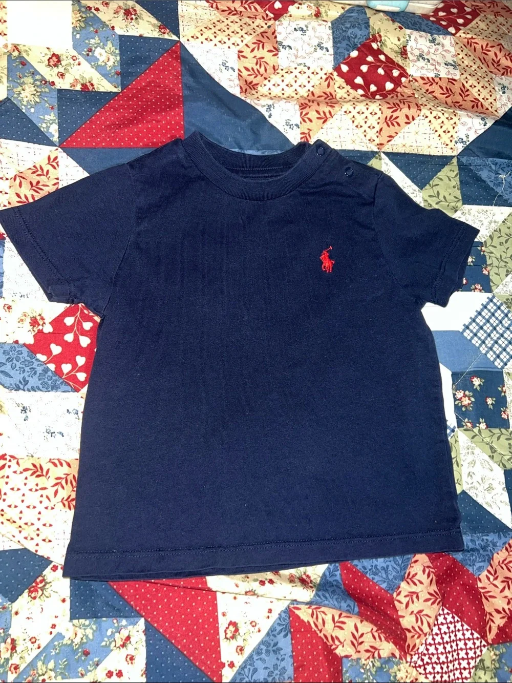 Ralph Lauren Blue Sailboat Print, Navy & Black Short Sleeve Tees